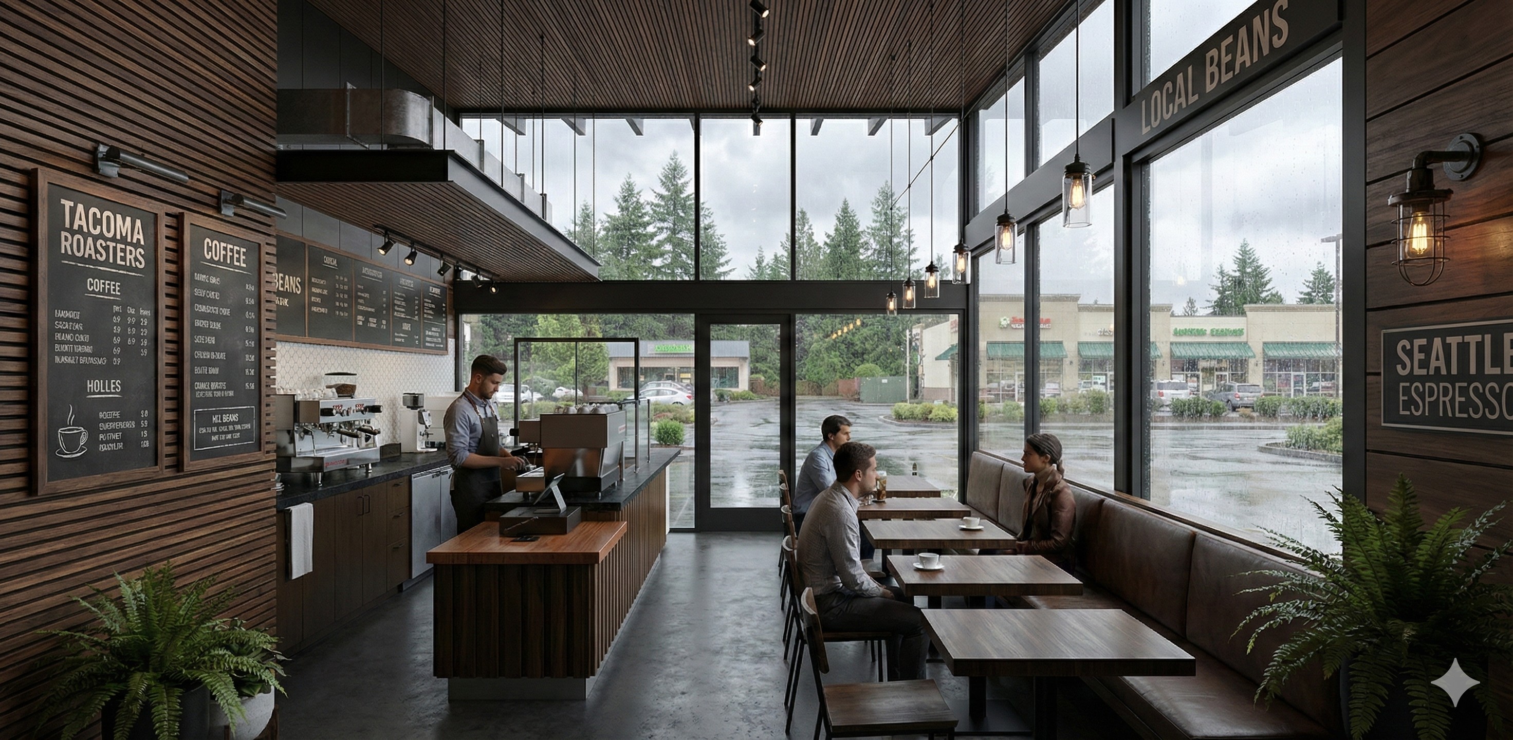 Coffee Shop Interior View